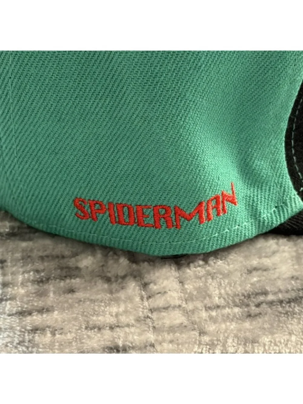 Headgear Classics Spider-Man Into The Spider-Verse Fitted Hat Size 7 Teal Black